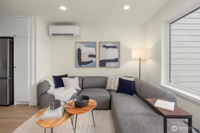 Photos of model home with similar finishes & floor plan.