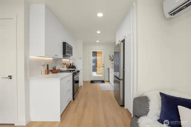 Photos of model home with similar finishes & floor plan.