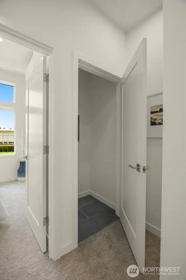 Photos of model home with similar finishes & floor plan.