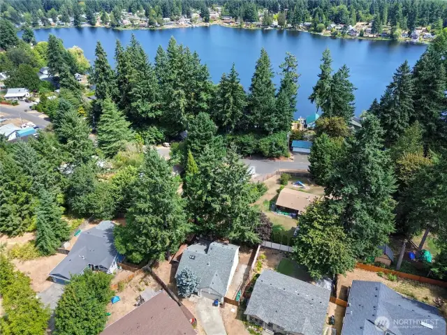 Ta-da!  This beautiful lake is literally almost in your backyard!