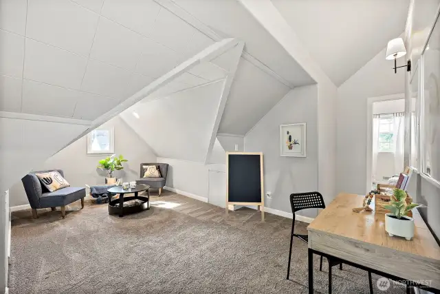 Loft area at the top of the stairs - flexible options including office space, play area, bonus room, and more.