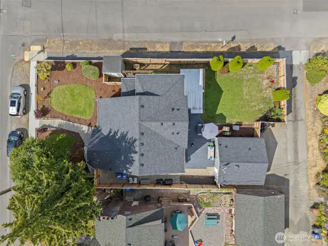 Birdseye view of home at 3321 N Cheyenne St, Tacoma