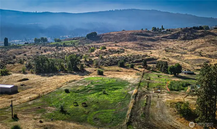 Overhead view of parcel