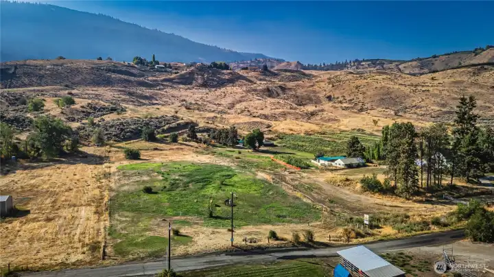 Overhead view of parcel