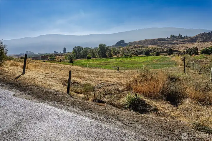 Overlooking pasture to the uphill portion of the parcel