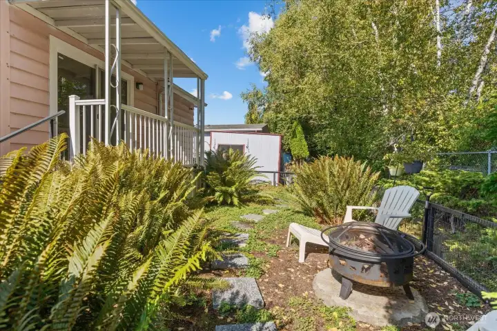 Primary Suite Bedroom Private Backyard