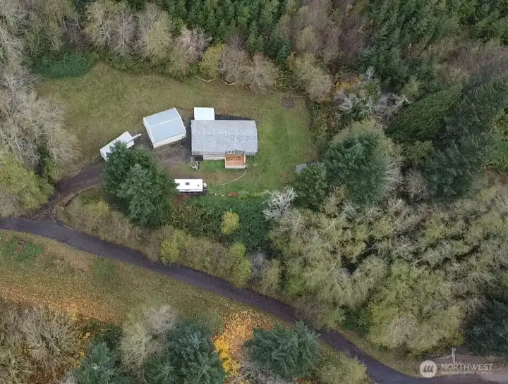 2 acre homesite! Plenty of room to garden and 24x28 shop too!