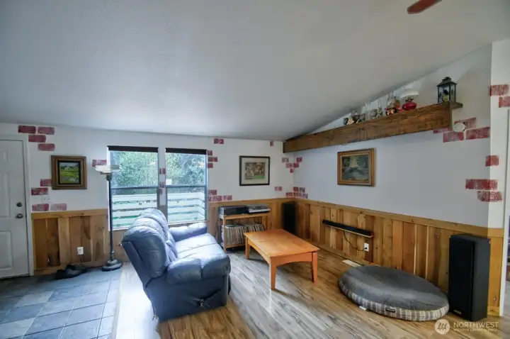 Updated with laminate flooring.