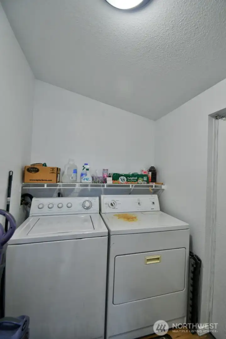 Washer and dryer convey with home.