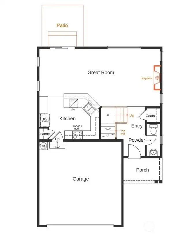 Rendering not of actual home