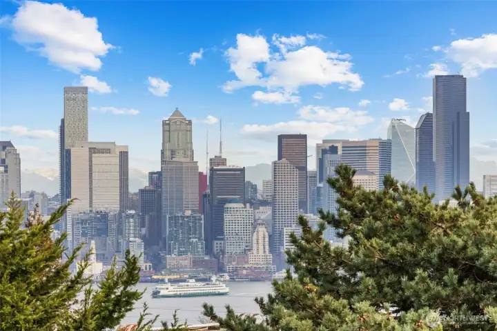 Watch the ferries and boats pass