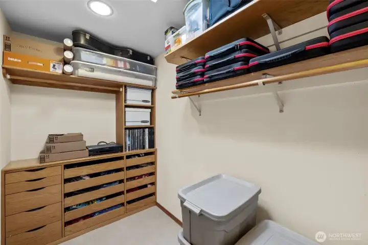 Primary walk in closet with tons of space