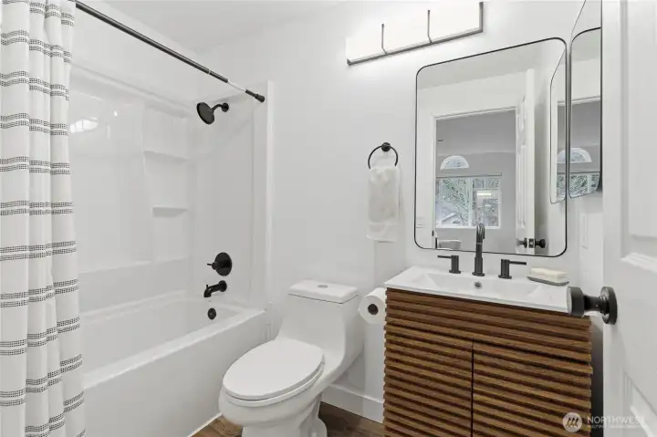 Bedroom #2's newly updated bathroom