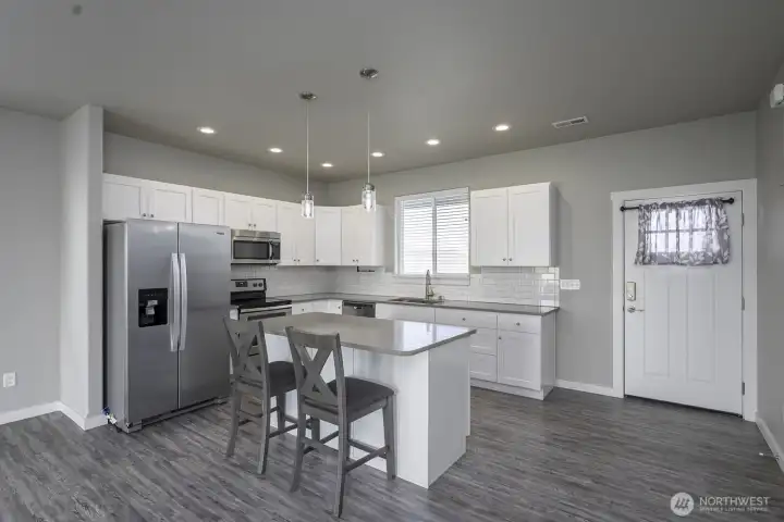 Kitchen with eating space