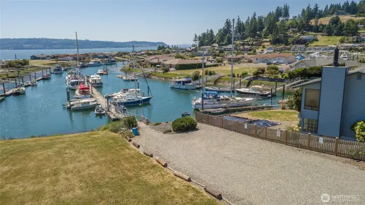 Enjoy sweeping marina and water views with sailboats at your doorstep, offering the perfect setting for a true Pacific Northwest boating lifestyle.