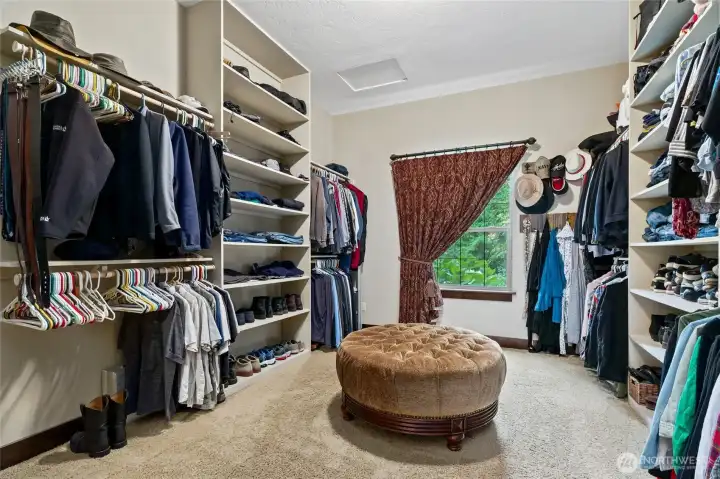 Primary closet