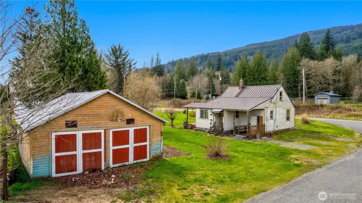 A sunny, flat lot with room for all of your hobbies.