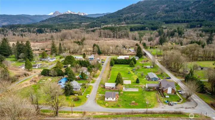 Enjoy views of the Cascades in the background.
