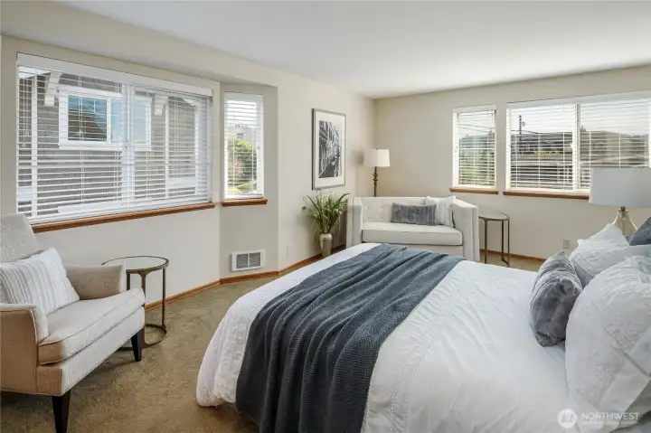 Large primary suite.