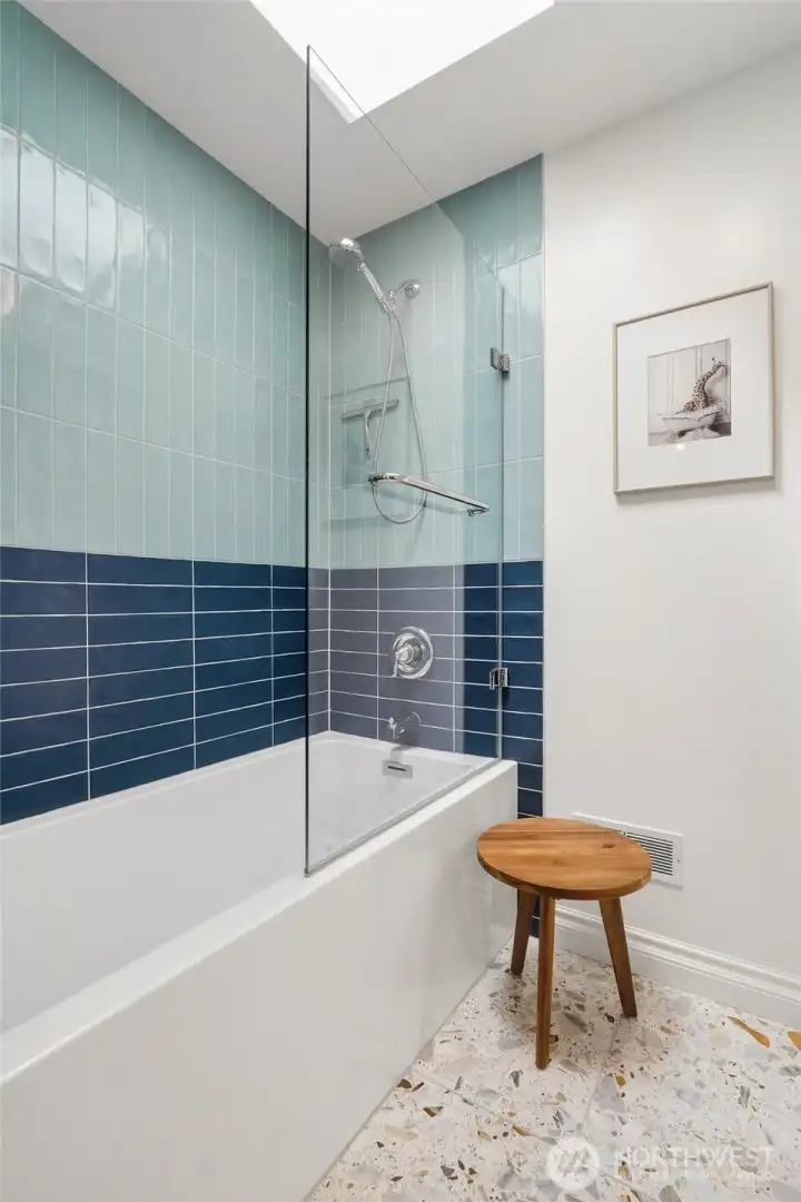 with New shower