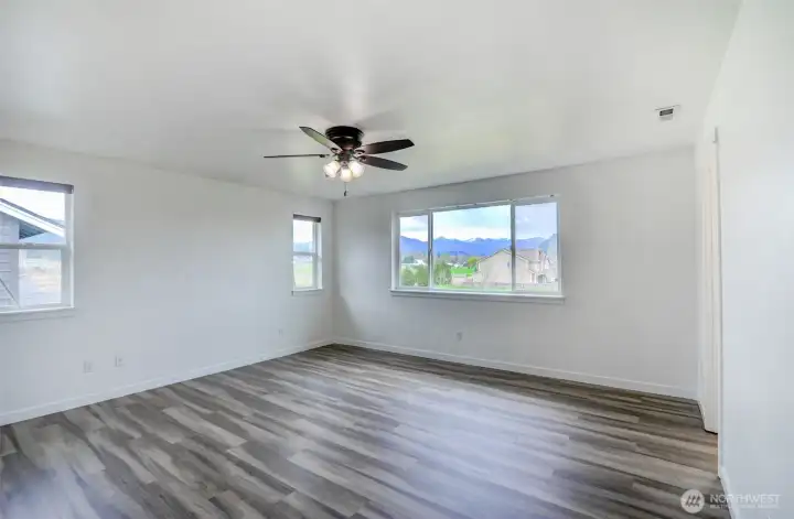 Master Bedroom with mountain view