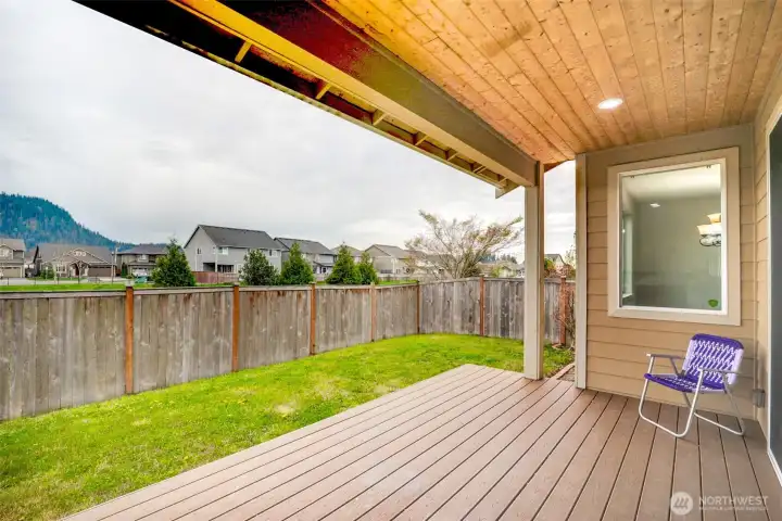 Deck with mountain view