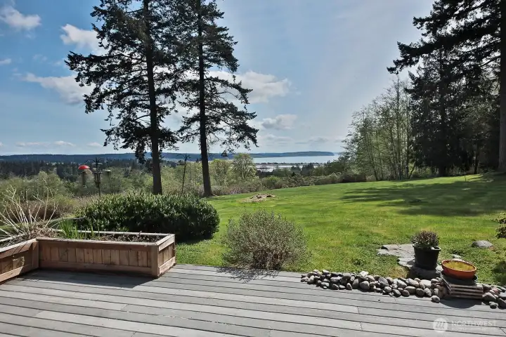 On a clear day Mt Rainier is front and center from this location.