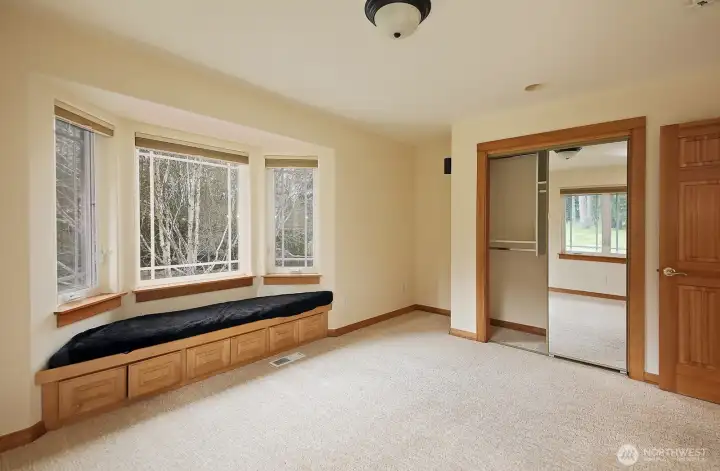 Second upstairs bedroom has a closet and is also oversized.