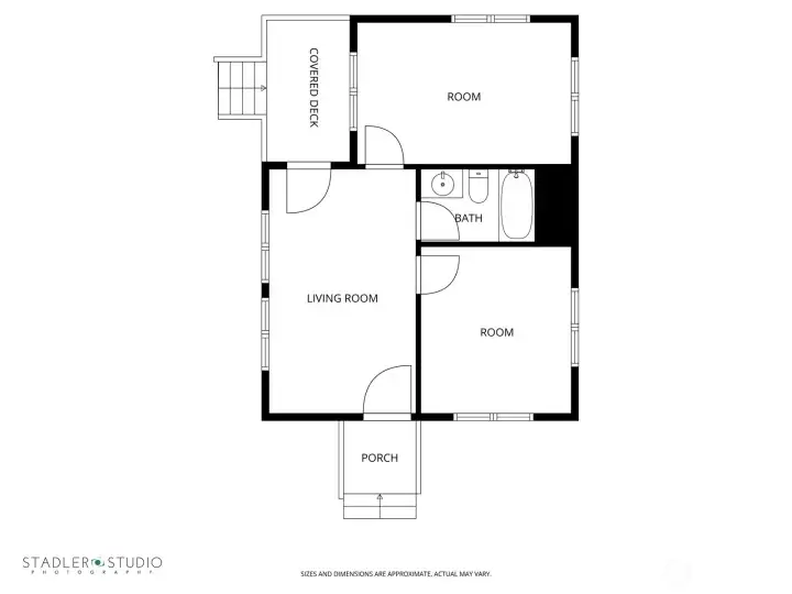 Guest house floor plan.