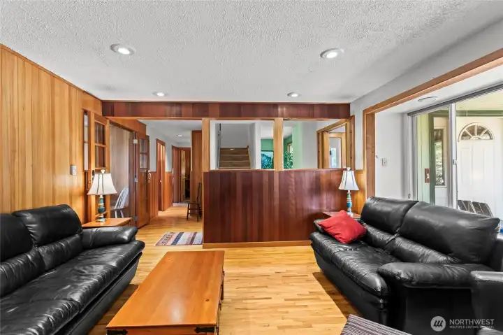Facing the entryway from the dining room