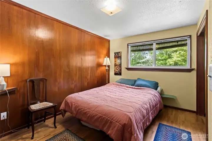 Main floor bedroom facing the front yard