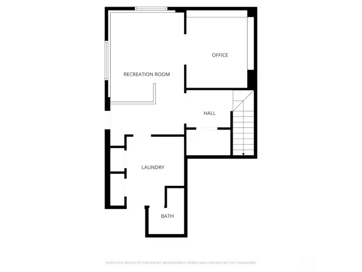 Lower level floor plan