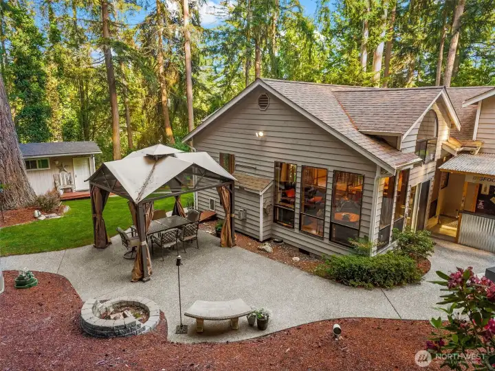 Private yet full of adventure with outdoor bar and covered pergola. He or She shed potential in backyard Private yet full of adventure with outdoor bar and covered pergola. He or She shed potential in backyard