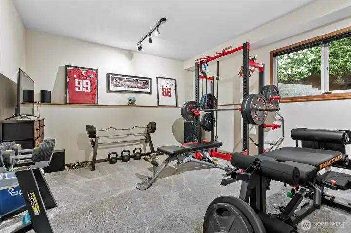 Lower level bedroom. Workout equipment has been removed Lower level bedroom. Workout equipment has been removed