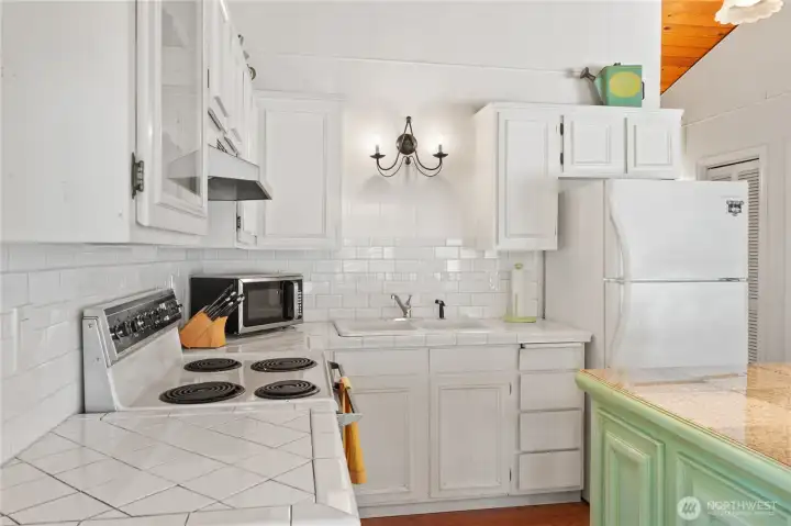Kitchen with island.