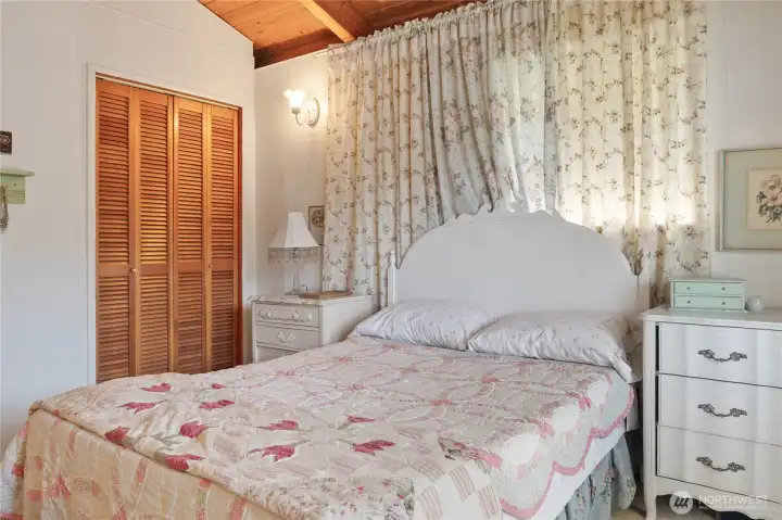 Bedroom with closet.