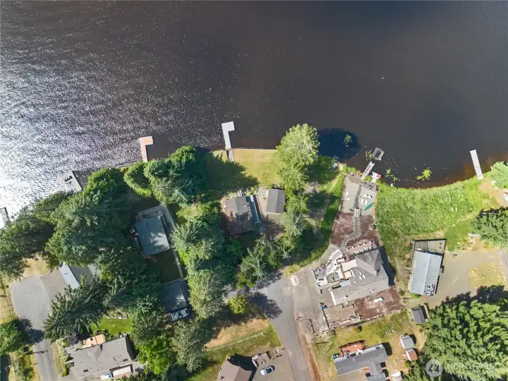 Birds eye view of the home.