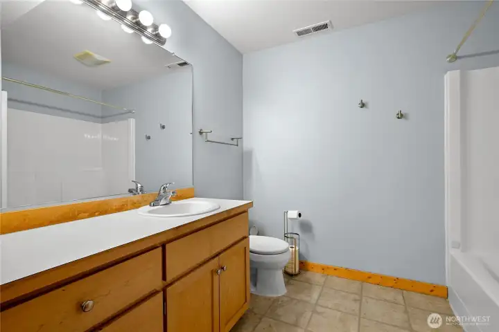 Full bathroom downstairs.