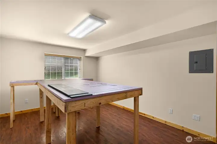 Sixth downstairs bedroom with walk in closet.