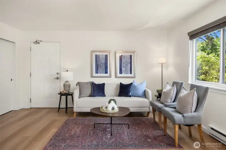 Don't miss the huge storage closet in the living room. Don't miss the huge storage closet in the living room.
