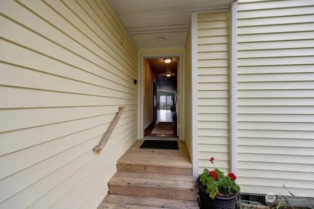 Entry way to open concept living!
