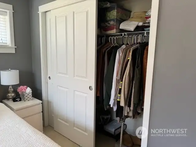 Full double closet,