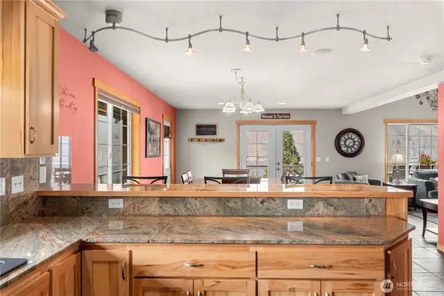 Main Floor living & kitchen