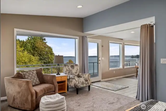 This the view from the Den, looking at the Entry.