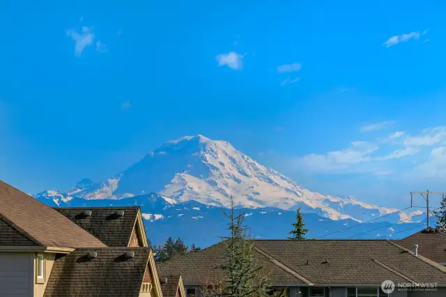 Majestic views of Mt. Rainier and the foothills!