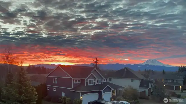 You'll never tire of the different sunrises the sky offers from this home!