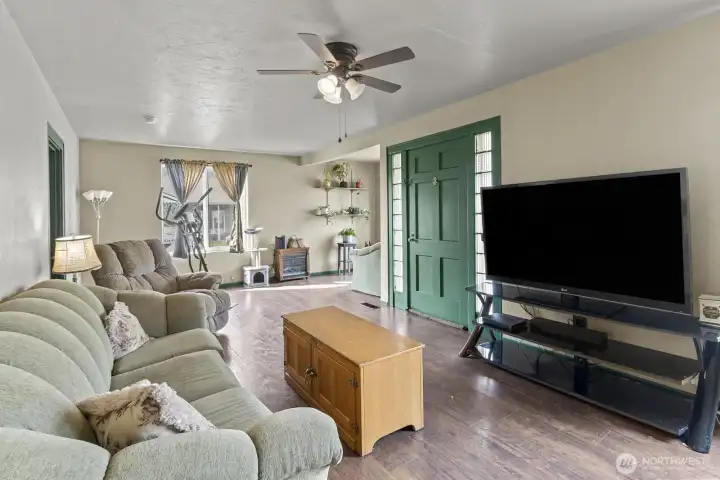 Main living room space with the view of the reading nook.