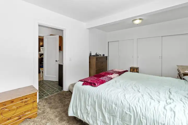 Primary bedroom featuring two large closets.