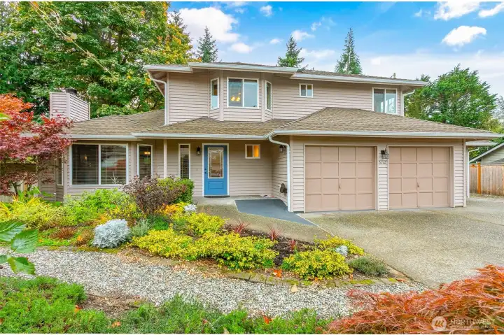 Three car garage and a spacious 10,019 sqft lot