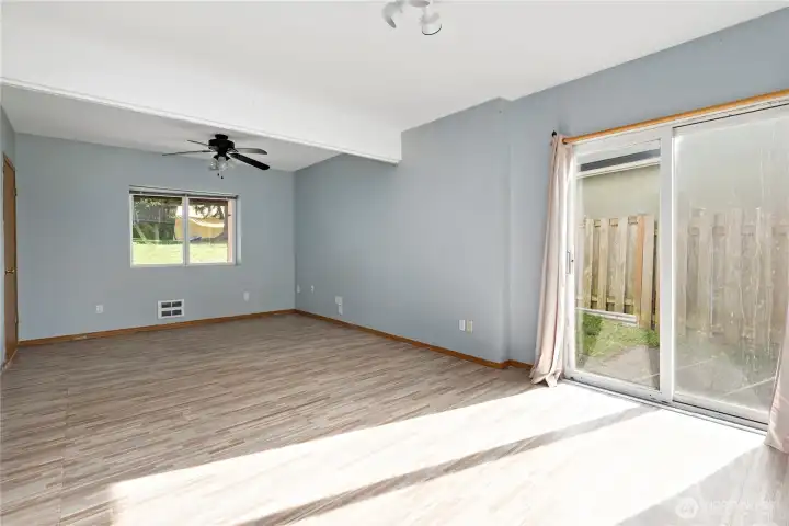 downstairs family room